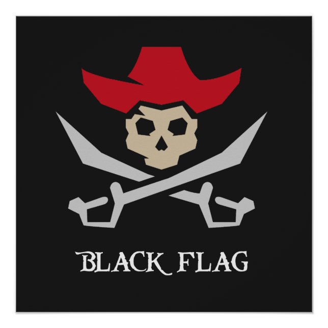 Póster Black Flag Pirate Skull (Anverso)