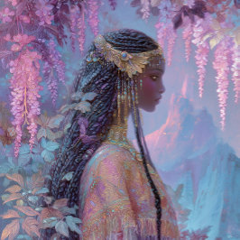 Póster Black Girl Black Queen Fantasy Art Goddess