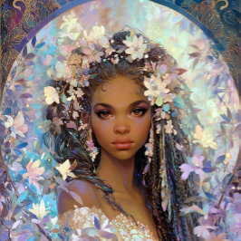 Póster Black Girl Black Queen Fantasy Art Goddess