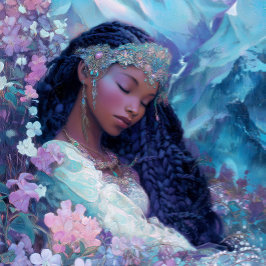 Póster Black Girl Black Queen Fantasy Art Goddess
