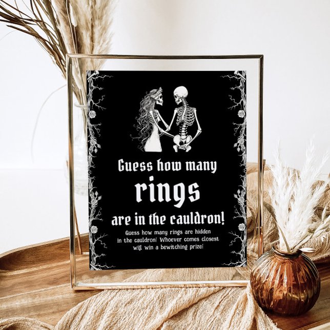Póster Black Gothic Halloween adivina cuántos anillos jue (Subido por el creador)