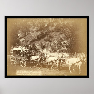 Póster Black Hills, coche SD 1887 del tesoro