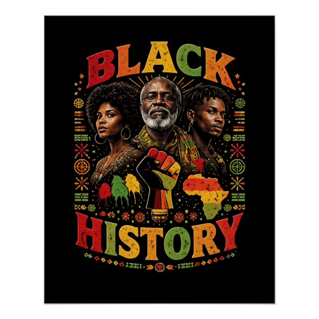 Póster Black History (Anverso)