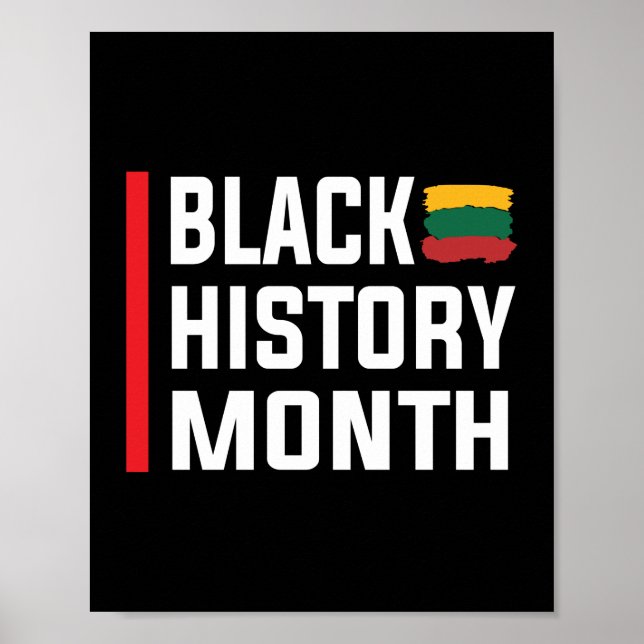 Póster Black History Month (Frente)