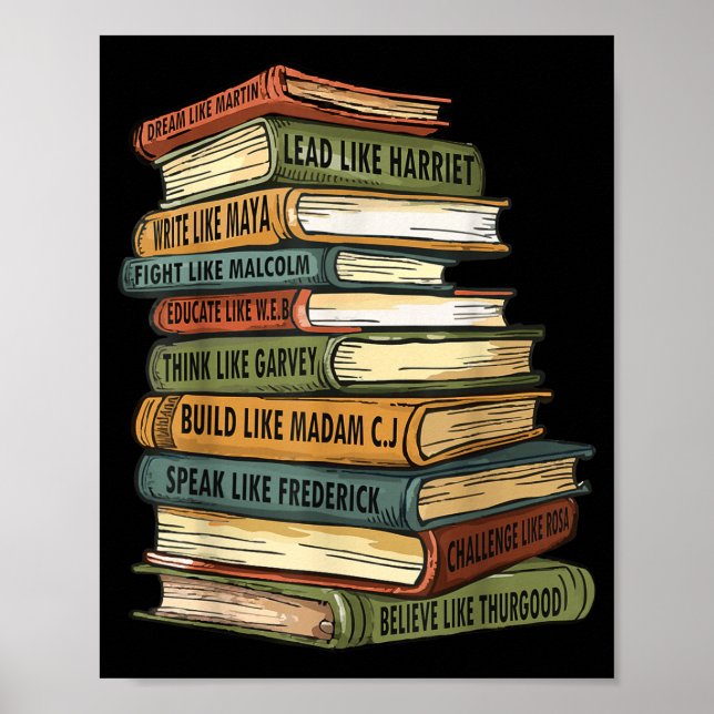 Póster Black History Month Black History Black Black Hist (Frente)