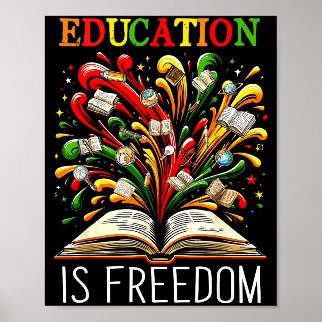 Póster Black History Month Black Leaders African American (Frente)