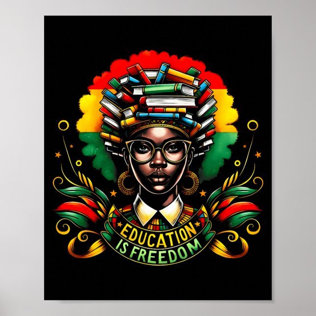 Póster Black History Month Black Leaders African American (Frente)