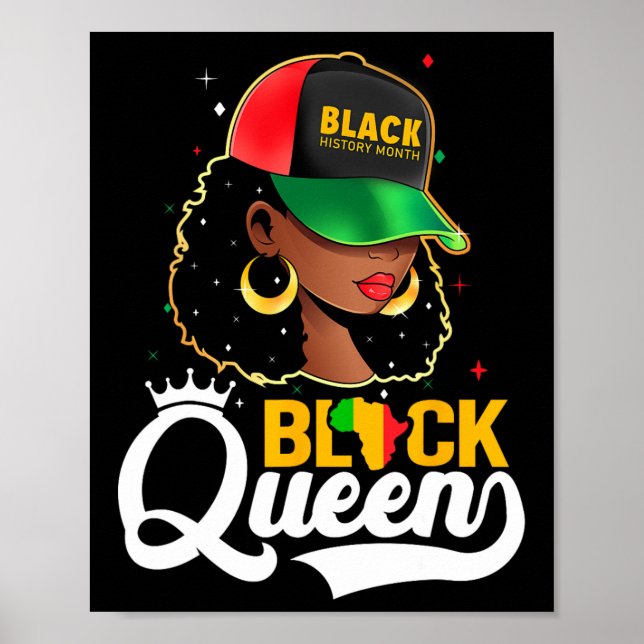 Póster Black History Month Black Queen (Frente)