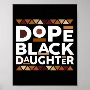 Póster Black History Month Familia Coincide con la droga 