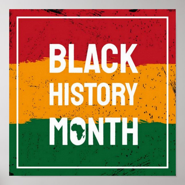 Póster Black History Month Poster (Frente)