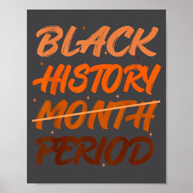 Póster Black History Period African American History Men  (Frente)