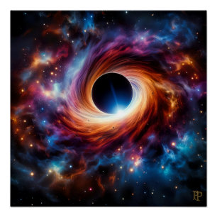 Póster Black Hole Nebula