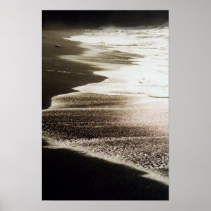 Póster Black Lava Beach