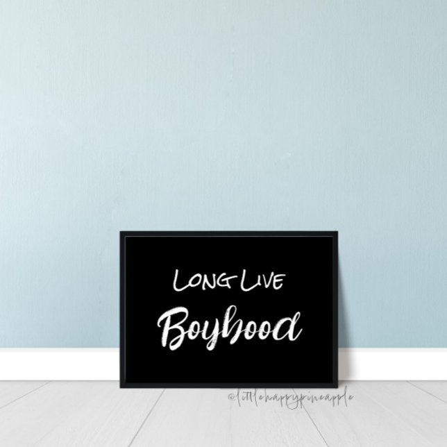 Póster Black Long Live Boyhood Wall Art (Subido por el creador)