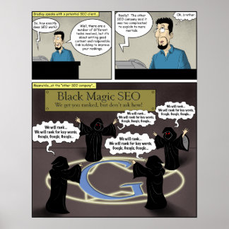 Póster Black Magic SEO