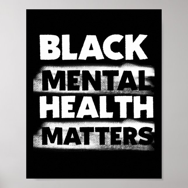 Póster Black Mental Health Problem Therapy Black Excelle (Frente)