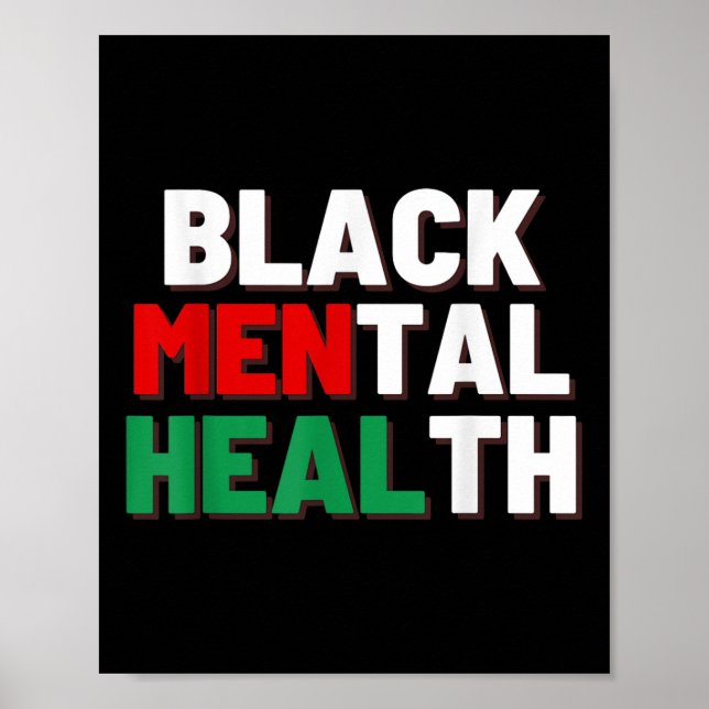 Póster Black Mental Health S (Frente)