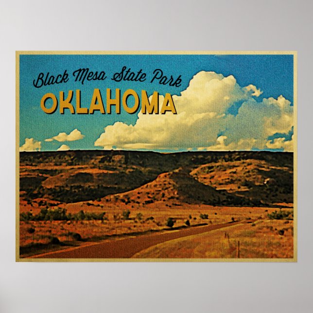 Póster Black Mesa Oklahoma (Frente)