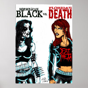 Póster Black Metal Vs. Death Metal