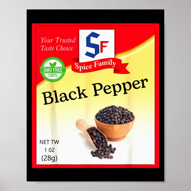 Póster Black Pepper Condiment Costume Holiday Sce Group C (Frente)