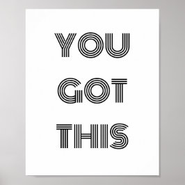 Póster Black Personalizado TIENES ESTE MOTIVO