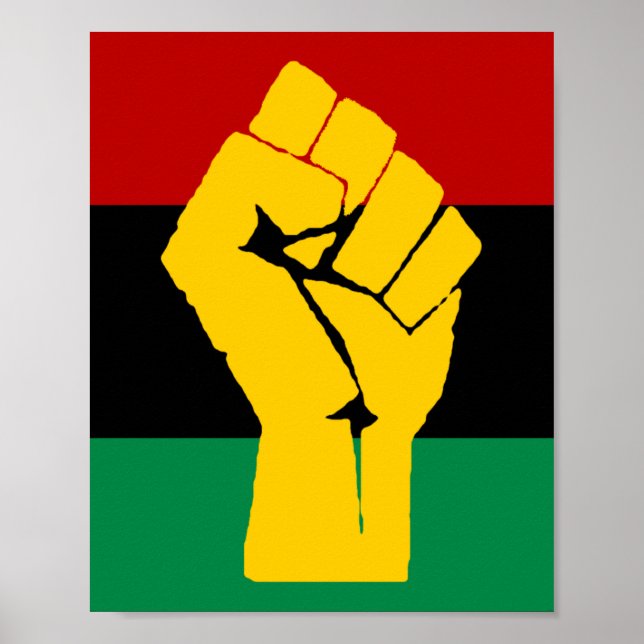 Póster Black Power Pan African Flag (Frente)