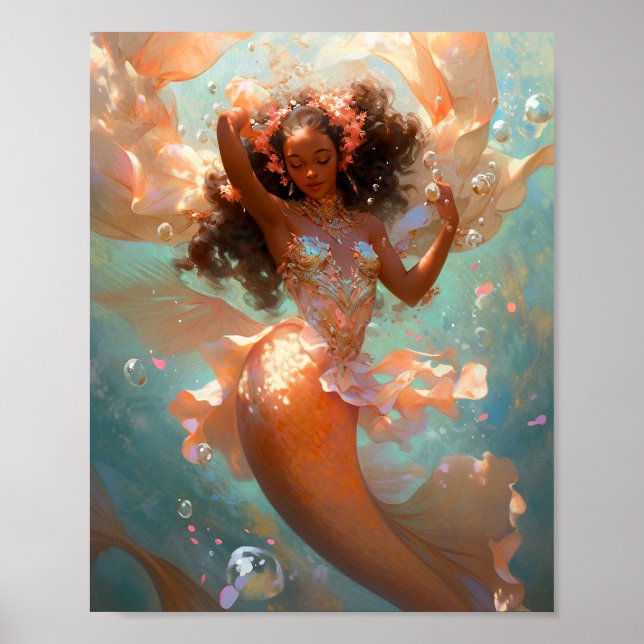 Póster Black Princess Fantasy Art (Frente)