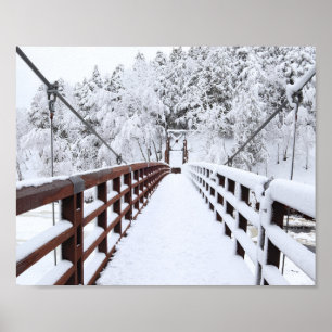 Póster Black River Harbor Suspension Bridge, Michigan