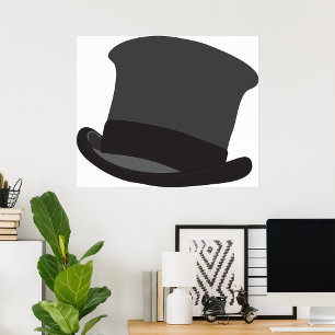 Póster Black Top Hat