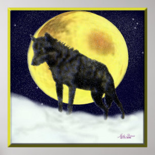 Póster Black Wolf