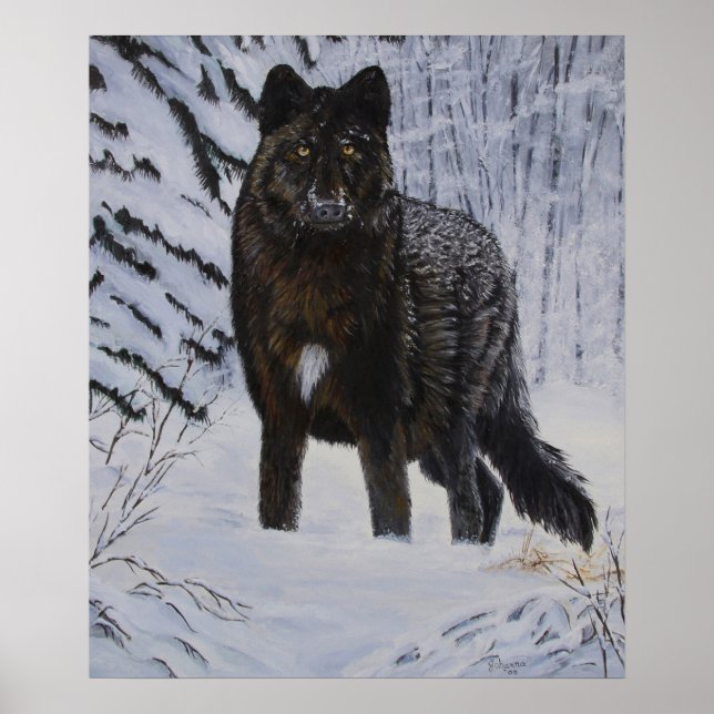 Póster Black Wolf (Frente)