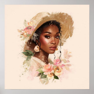 Póster Black Woman Empowerment Art