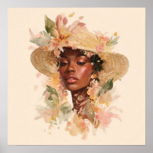 Póster Black Woman Empowerment Art