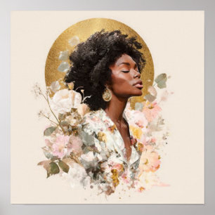 Póster Black Woman Empowerment Art