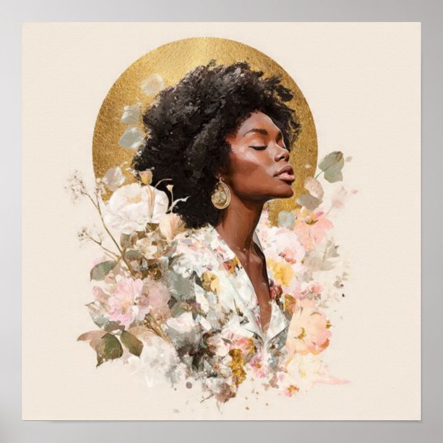 Póster Black Woman Empowerment Art (Frente)