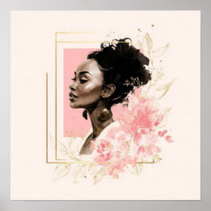 Póster Black Woman Empowerment Art