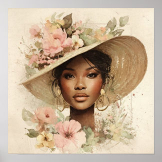 Póster Black Woman Empowerment Art