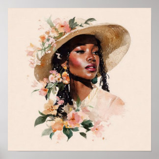 Póster Black Woman Empowerment Art