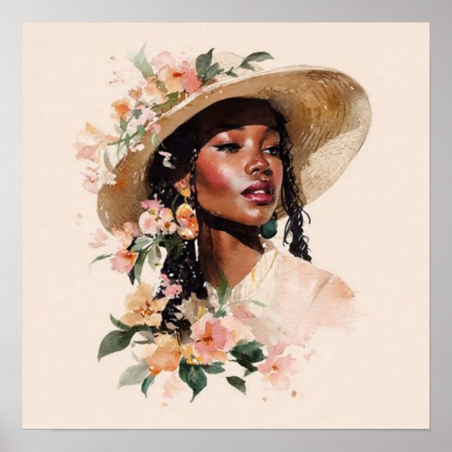 Póster Black Woman Empowerment Art (Frente)