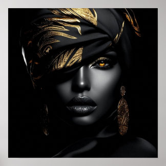 Póster Black Woman Empowerment Art