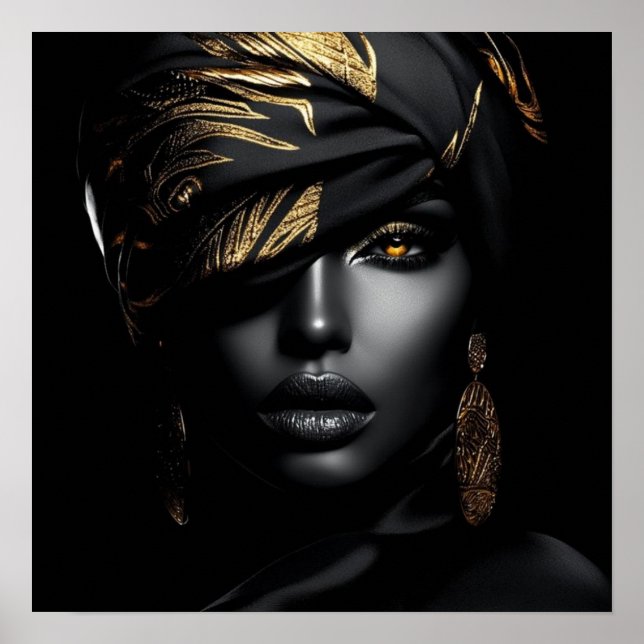 Póster Black Woman Empowerment Art (Frente)