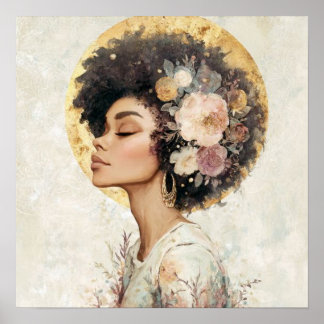 Póster Black Woman Empowerment Art