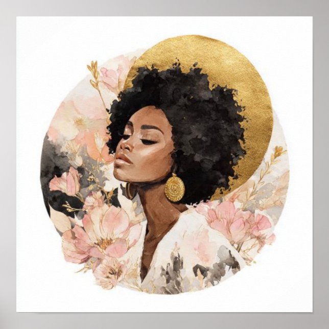 Póster Black Woman Empowerment Art (Frente)