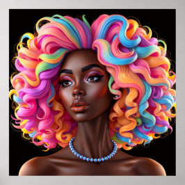 Póster Black woman melanin sistas brown skin girls sista