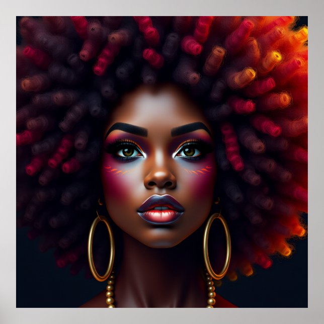 Póster Black woman melanin sistas brown skin girls sista  (Frente)