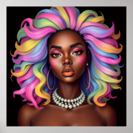 Póster Black woman melanin sistas brown skin girls sista