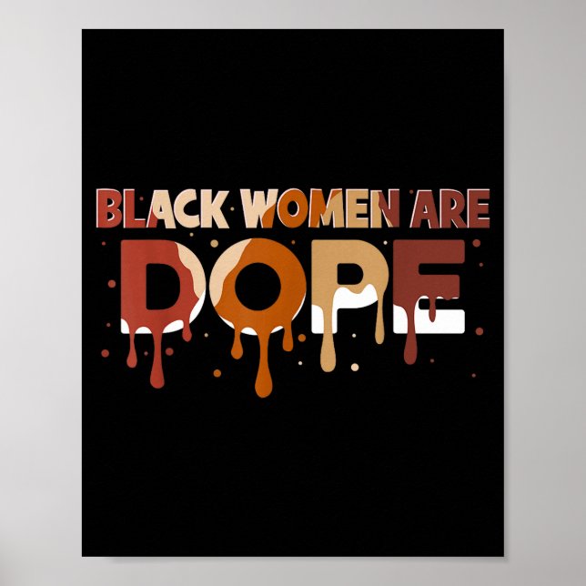 Póster Black Women Are Black History Month Proud Girl Wom (Frente)