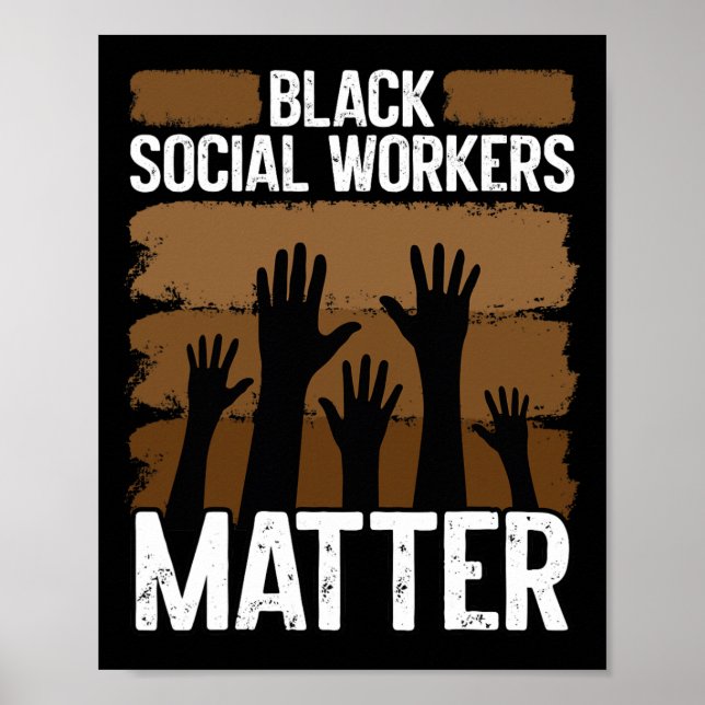 Póster Black Worker African American Black History (Frente)