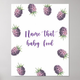 Póster Blackberries - nombra a ese bebé