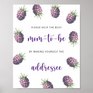 Póster Blackberry - Ayuda a la futura madre ocupada